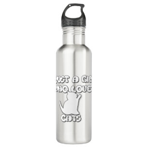 just a girl who loves cats 710 ml water bottle