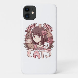 just a girl who loves cats iPhone 11 case