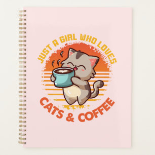 Just A Girl Who Loves Cats & Coffee Planner