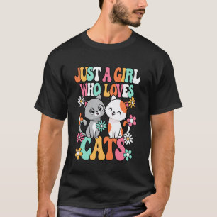 Just A Girl Who Loves Cats Cute Cat Lover Kitten G T-Shirt