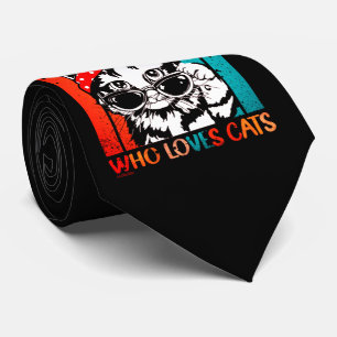 JUST A GIRL WHO LOVES CATS funny cute cat Tie