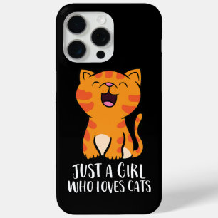 Just a Girl Who Loves Cats Pullover iPhone 15 Pro Max Case