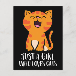 Just a Girl Who Loves Cats Pullover Enclosure Card