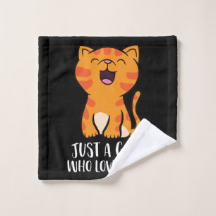 Just a Girl Who Loves Cats Pullover Wash Cloth