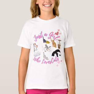 Just a Girl who Loves Cats T-Shirt