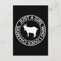 Just A Girl Who Loves Chamois Gift For Women Goat