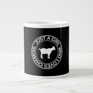 Just A Girl Who Loves Chamois Gift For Women Goat Large Coffee Mug