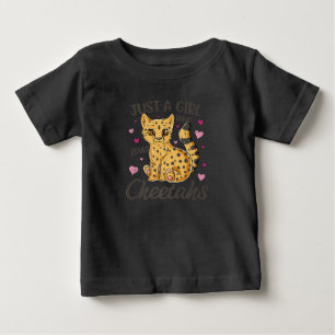 just a girl who loves cheetahs cheetah gift baby T-Shirt