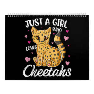 just a girl who loves cheetahs   cheetah gift calendar