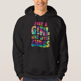 Just A Girl Who Loves Chess Apparel for Chess Play Hoodie