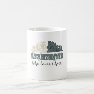 Just A Girl Who Loves Chess Coffee Mug