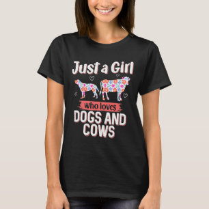 Just A Girl Who Loves Chickens Cow T-Shirt