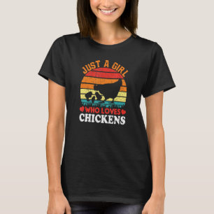 Just A Girl Who Loves Chickens Farmer Farm Mens Wo T-Shirt