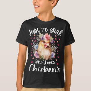 Just A Girl Who Loves Chickens Shirt Cute Chicken