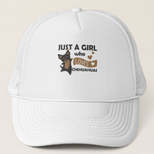 Just A Girl Who Loves Chihuahuas Cute Dog Trucker Hat