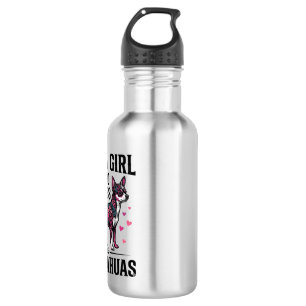 Just A Girl Who Loves Chihuahuas Vintage Dog Desig 532 Ml Water Bottle