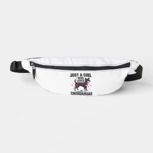 Just A Girl Who Loves Chihuahuas Vintage Dog Desig Bum Bags