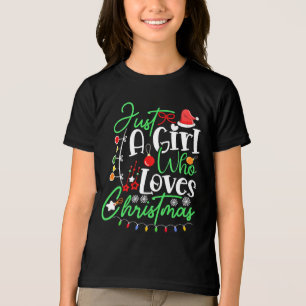 Just A Girl Who Loves Christmas-64714 Tri-Blend Shirt