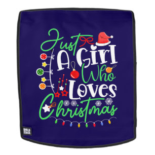 Just A Girl Who Loves Christmas Backpack