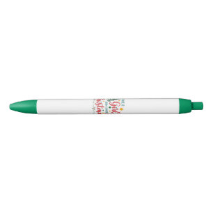 Just A Girl Who Loves Christmas Black Ink Pen