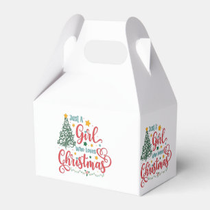 Just A Girl Who Loves Christmas Favour Box