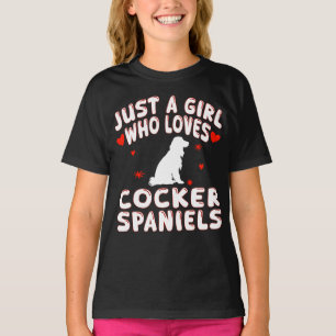 Just A Girl Who Loves Cocker Spaniels T-Shirt