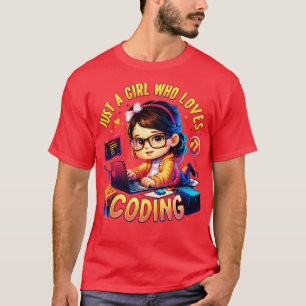 Just a girl who loves coding T-Shirt