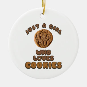Just a girl who loves Cookies Ceramic Tree Decoration