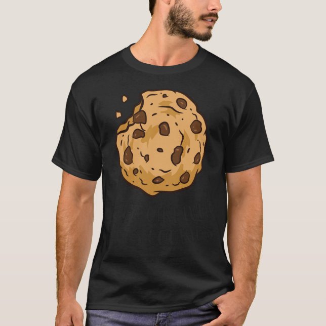 Just a Girl Who Loves Cookies Funny Chocolate Chip T-Shirt (Front)
