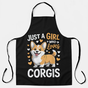 Just A Girl Who Loves Corgis Apron