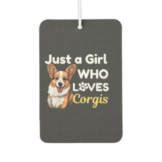 Just a Girl Who Loves Corgis Car Air Freshener