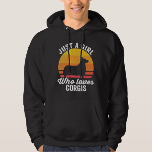 Just A Girl Who Loves Corgis Corgi Owner   916 Hoodie