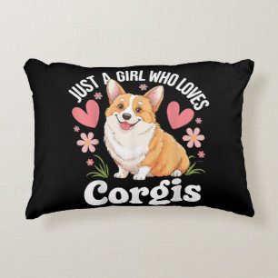 Just a girl who loves Corgis Decorative Cushion