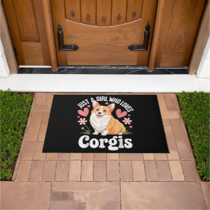 Just a girl who loves Corgis Doormat