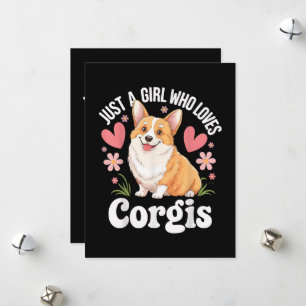 Just a girl who loves Corgis Holiday Card