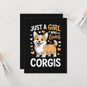 Just A Girl Who Loves Corgis Invitation
