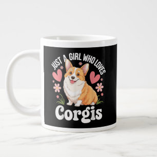 Just a girl who loves Corgis Large Coffee Mug