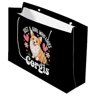 Just a girl who loves Corgis Large Gift Bag