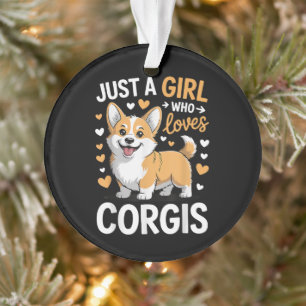 Just A Girl Who Loves Corgis Ornament