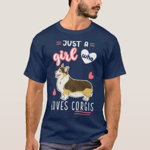 Just A Girl Who Loves Corgis Premium T-Shirt