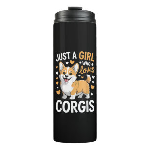 Just A Girl Who Loves Corgis Thermal Tumbler