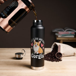 Just a girl who loves Corgis Water Bottle
