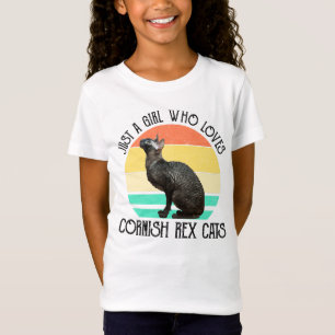 Just A Girl Who Loves Cornish Rex Cats T-Shirt