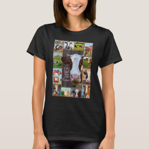 Just A Girl Who Loves Cow Cute Cow Costume Milk Fa T-Shirt