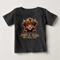 Just A Girl Who Loves Cow Highland Lover Gift
