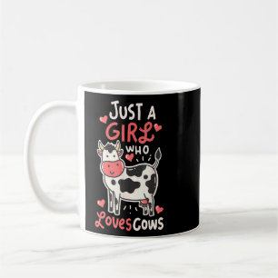 Just A Girl Who Loves Cows Heifer Farming Coffee Mug