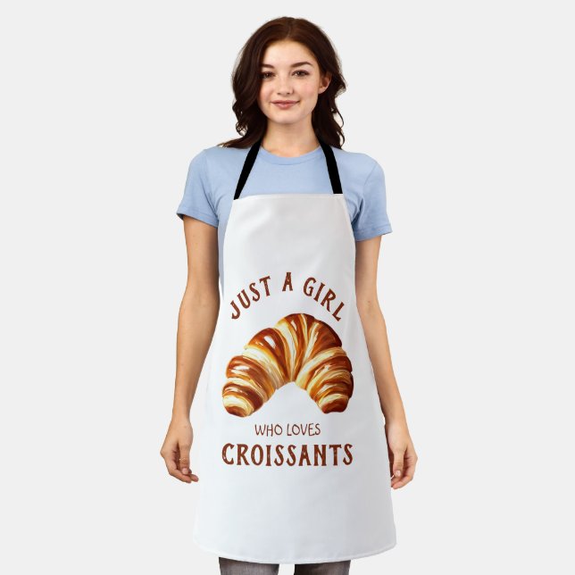 Just a girl who loves croissants apron (Worn)