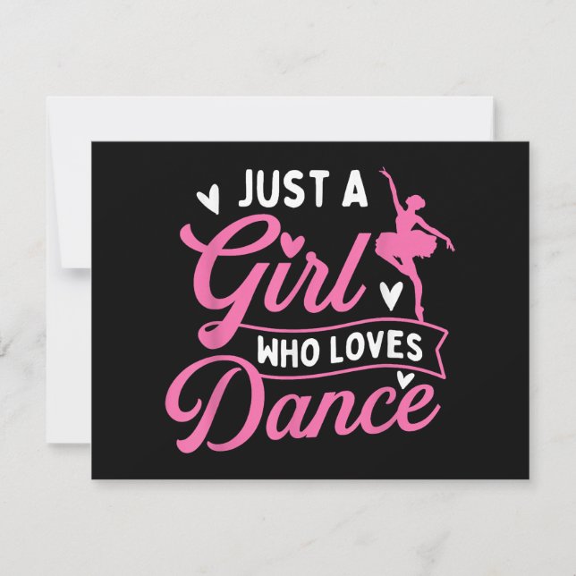 Just A Girl Who Loves Dance - Dancer Dancing Lover (Front)