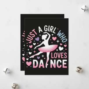 Just a Girl who Loves Dance Holiday Card