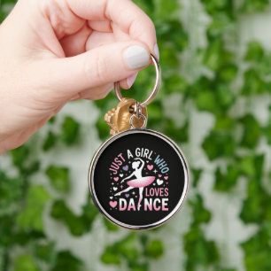 Just a Girl who Loves Dance Key Ring